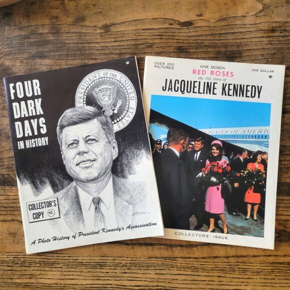 Vintage JFK & Jacqueline Kennedy Collectors Copy Magazines 63' 64' - Picture 1 of 9